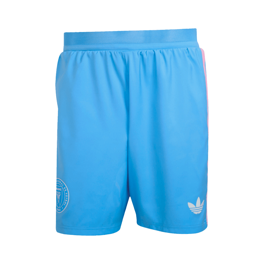Kit de fútbol de visitante del Inter Miami (camiseta y pantalones cortos) 2025, azul
