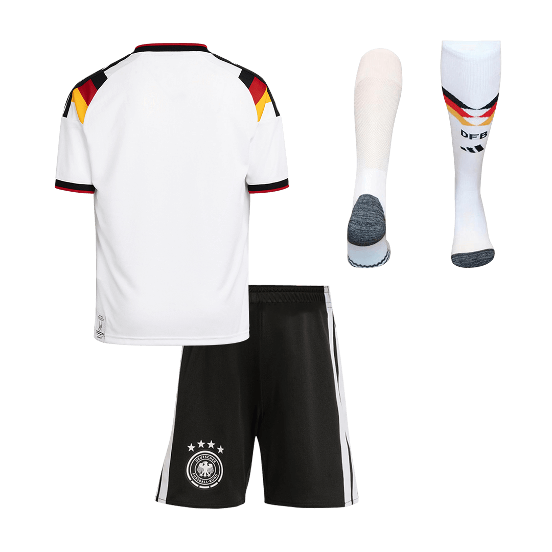 Kit de camiseta de fútbol local de Alemania para niños (camiseta, pantalón corto y calcetines) 2026