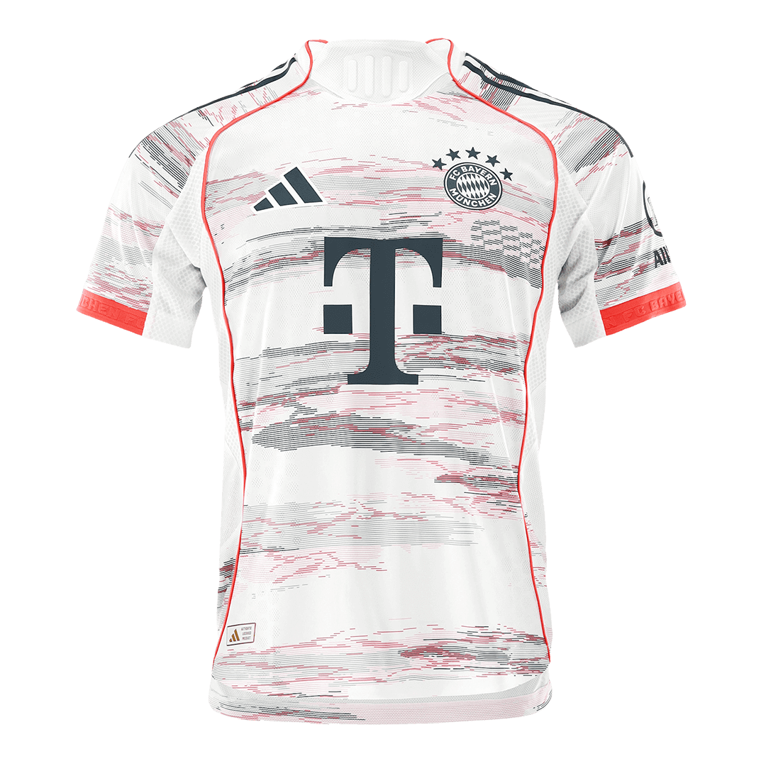 Camiseta de visitante auténtica MÜLLER #25 del Bayern Múnich 2025/26, blanca