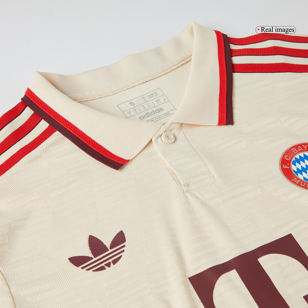 Camiseta de fútbol de visitante auténtica de KANE #9 del Bayern Múnich 2024/25 (UCL)