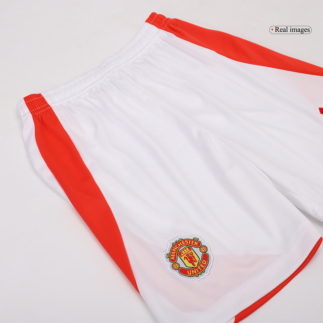 Kit de fútbol local del Manchester United para niño (Kit y pantalón corto) 2024/25