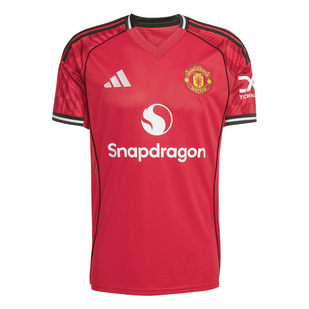Camiseta de fútbol local del Manchester United B.FERNANDES #8 2025/26, roja