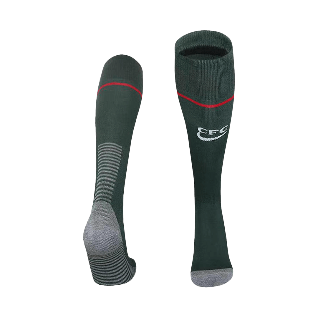 Calcetines Chelsea de visitante para niños 25/26, color verde