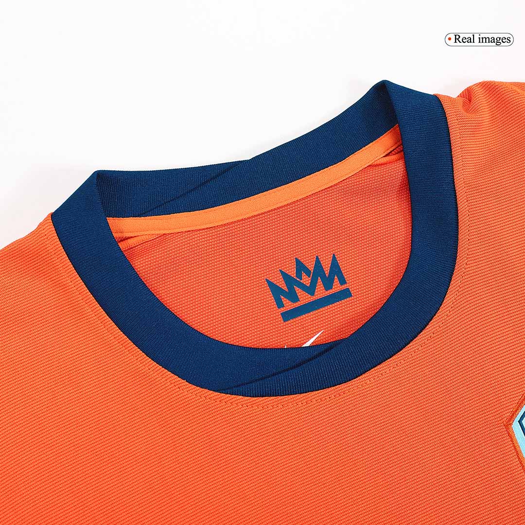 Camiseta de fútbol local de Holanda VIRGIL #4 para la Eurocopa 2024