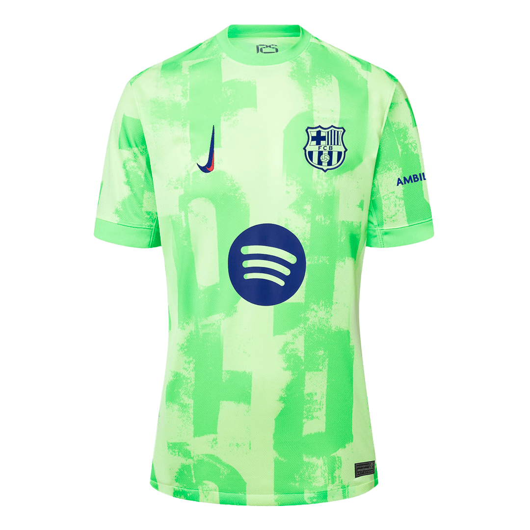 Camiseta de fútbol visitante GAVI #6 del Barcelona - UCL (Logotipo de Spotify sin texto)