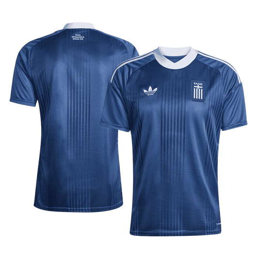 Camiseta de visitante de Grecia para el Mundial 2026, color azul.