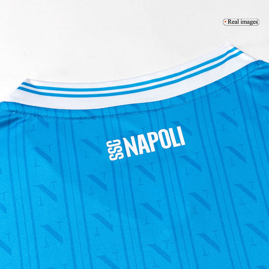 Camiseta de fútbol local del Napoli DE BRUYNE #11 2025/26 Azul