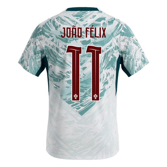JOÃO FÉLIX #11 Portugal Camiseta de visitante Copa del Mundo 2026 Blanca y verde