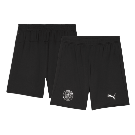 Pantalón corto de fútbol visitante del Manchester City 25/26 negro