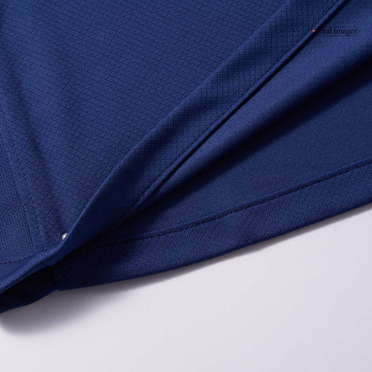 O.DEMBÉLÉ #10 PSG Cuarta camiseta de fútbol visitante 2024/25 Azul marino - UCL