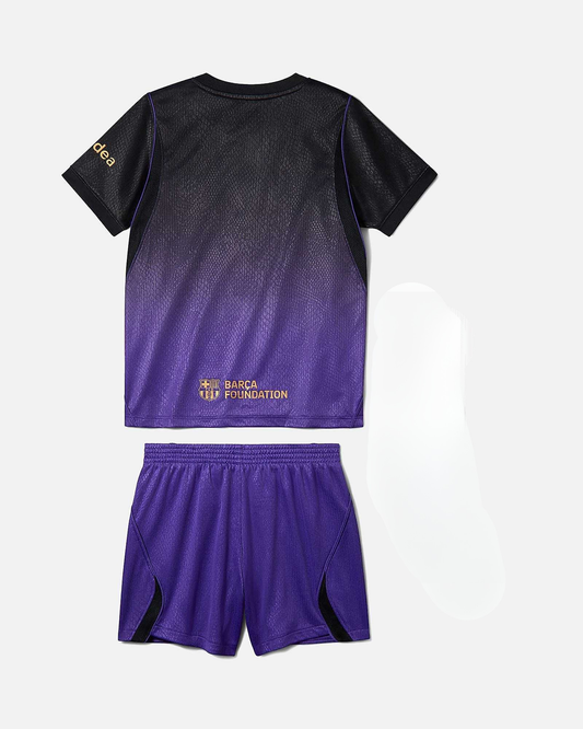Conjunto de camiseta infantil de visitante del Barcelona 2026/27