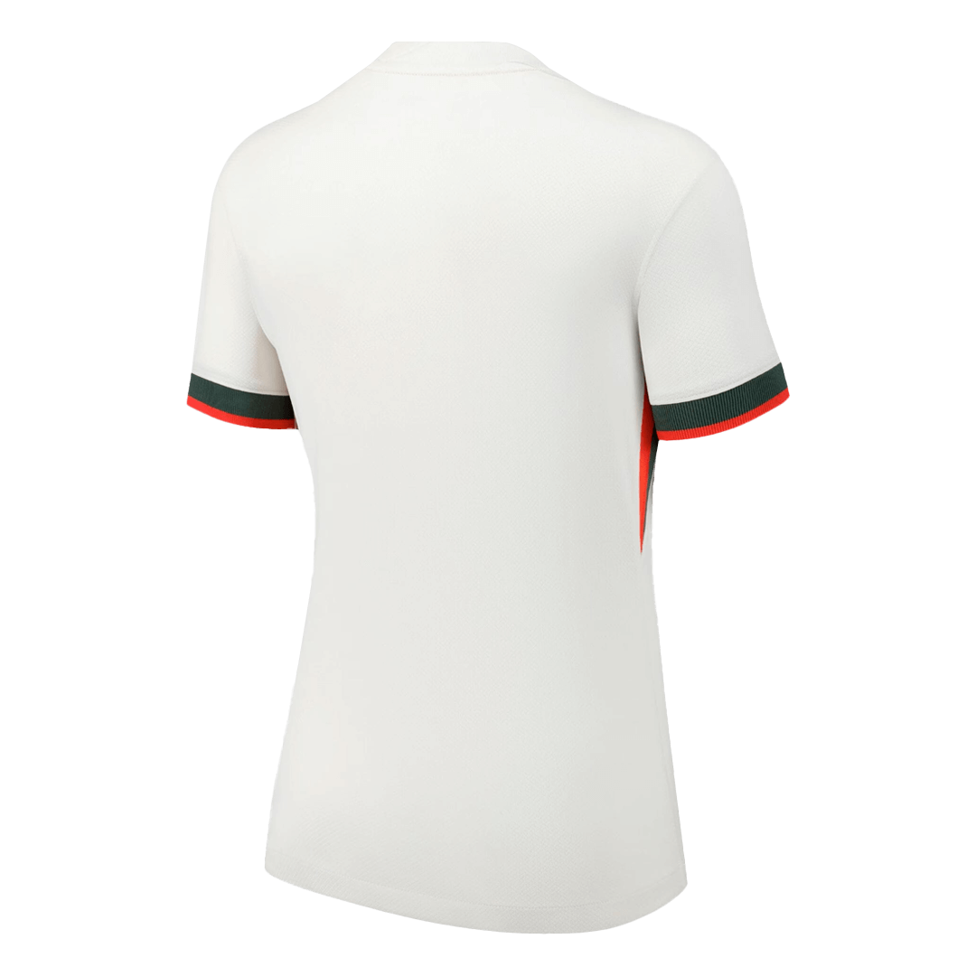 Camiseta de fútbol visitante del Chelsea para mujer 2025/26, blanca