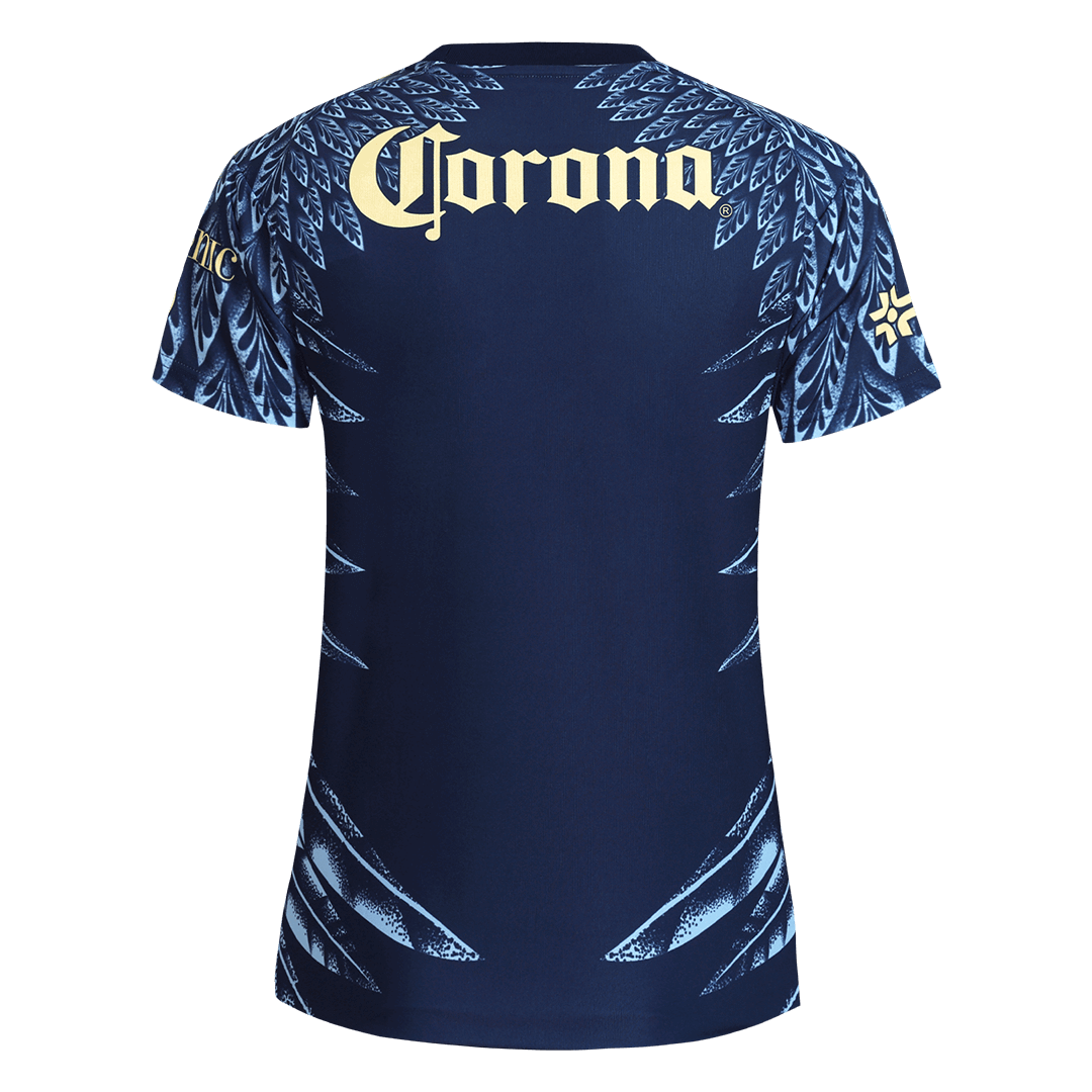 Camiseta de fútbol visitante del Club América para mujer 2025/26, azul marino