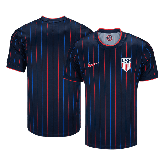Camiseta de fútbol visitante USMNT 2025 azul marino