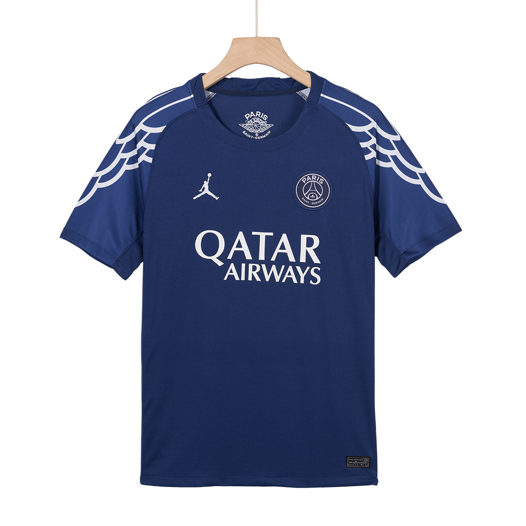 O.DEMBÉLÉ #10 PSG Cuarta camiseta de fútbol visitante 2024/25 Azul marino - UCL