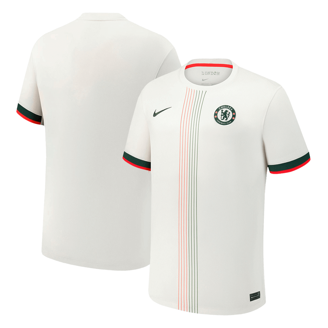 Kit de visitante del Chelsea (camiseta, pantalones cortos y calcetines) 2025/26, color blanco