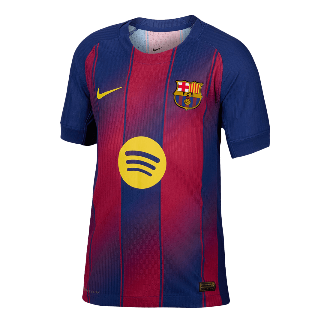 Camiseta de fútbol auténtica CUBARSÍ #2 del Barcelona 2025/26, roja y azul