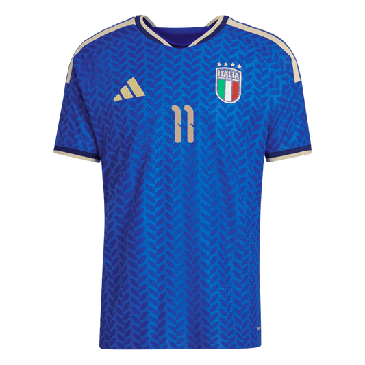 Camiseta de Italia para hombre RASPADORI #11 Local Copa Mundial 2026 - Corte ajustado