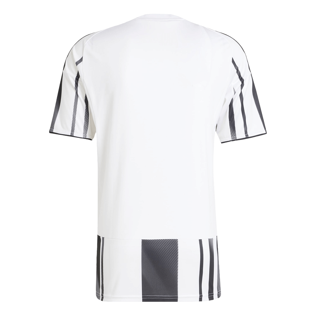 Kit de camiseta de fútbol local de la Juventus (camiseta y pantalones cortos) 2025/26, negro y blanco