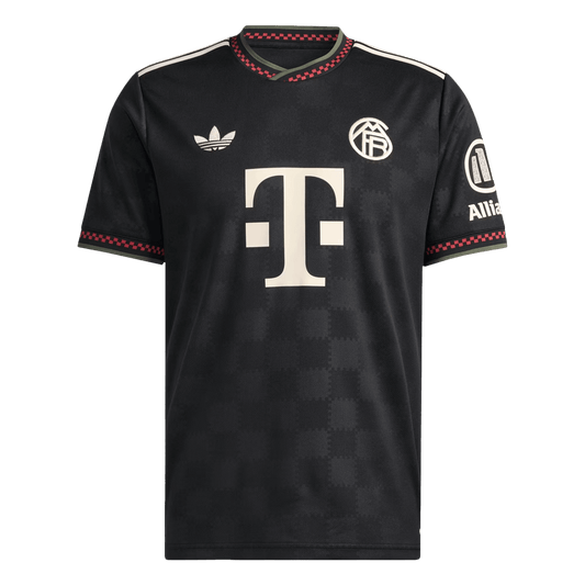 Camiseta de fútbol de visitante del Bayern Múnich 2025/26, tercera equipación, color negro