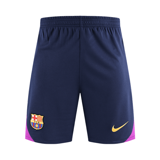 Pantalón corto de entrenamiento prepartido del Barcelona 2025/26 azul marino