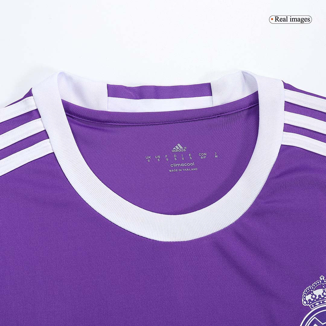 Camiseta de fútbol vintage de manga larga ModriĆ #19 de visitante del Real Madrid 2016/17