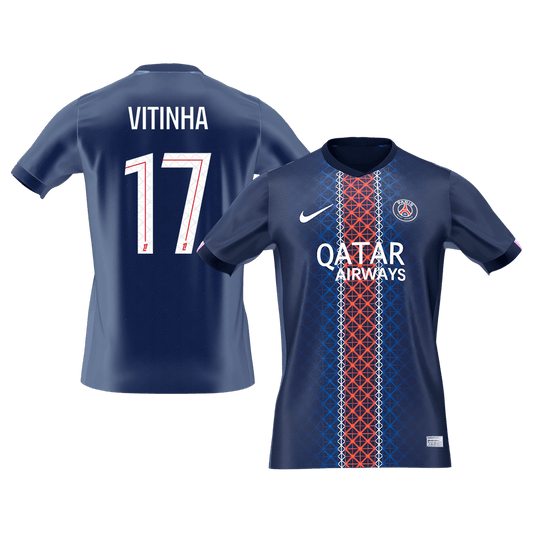 Camiseta de fútbol VITINHA #17 PSG Primera equipación 2025/26