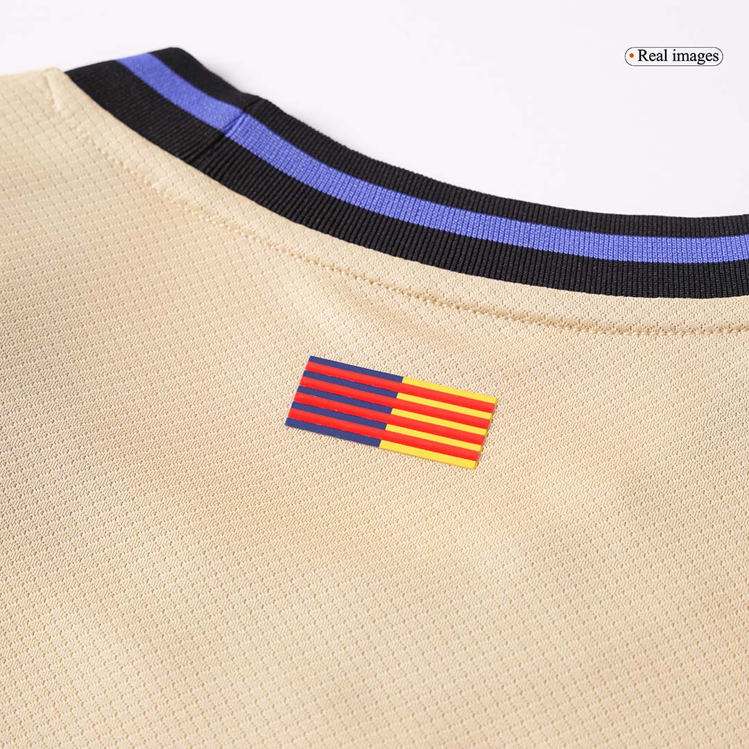 Camiseta de visitante del Barcelona F.DE JONG #21 2025/26, amarilla - UCL