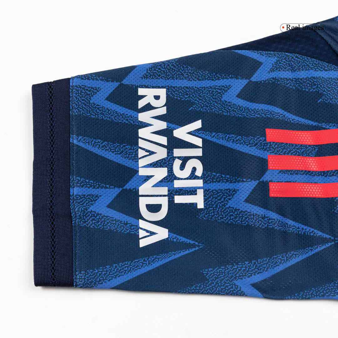 Camiseta de fútbol visitante auténtica del Arsenal 2025/26, color azul, número 41 de RICE