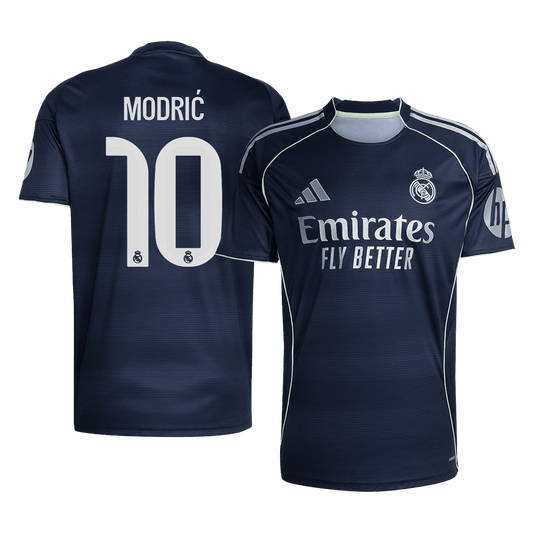 Camiseta de fútbol de segunda equipación Real Madrid MODRIĆ #10 2025/26