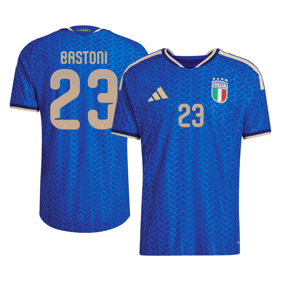 Camiseta de fútbol local auténtica de BASTONI #23 Italia 2026