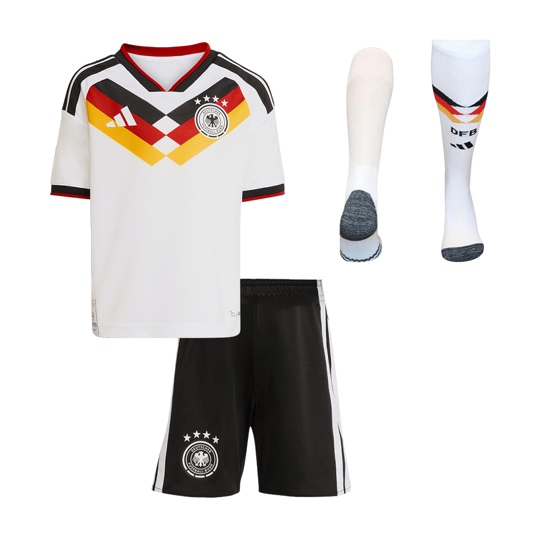 Equipación infantil de la selección alemana (camiseta + pantalón corto + calcetines) para el Mundial 2026