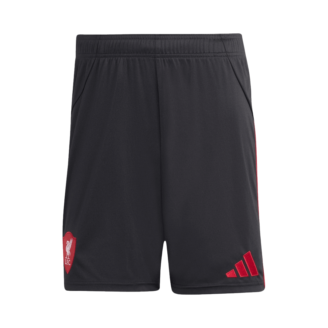 Pantalón corto de fútbol visitante del Liverpool 25/26 negro