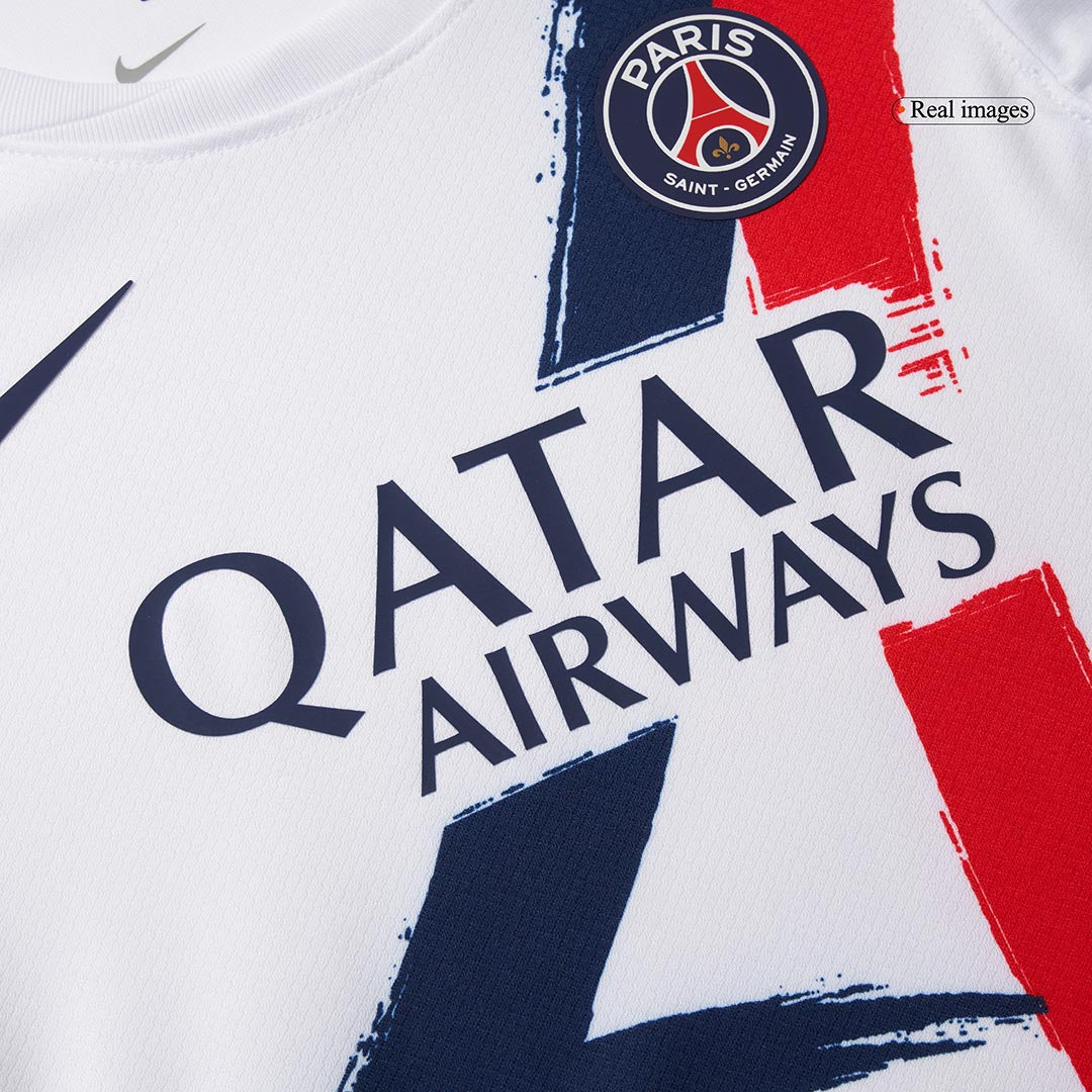 Kit de camiseta de fútbol visitante del PSG para niños (camiseta y pantalones cortos)