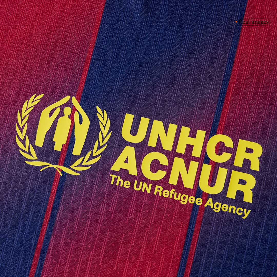 Camiseta de fútbol auténtica CUBARSÍ #2 del Barcelona 2025/26, roja y azul