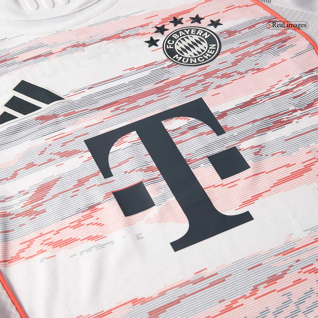 Camiseta de fútbol de visitante auténtica OLISE #17 del Bayern Múnich 2025/26