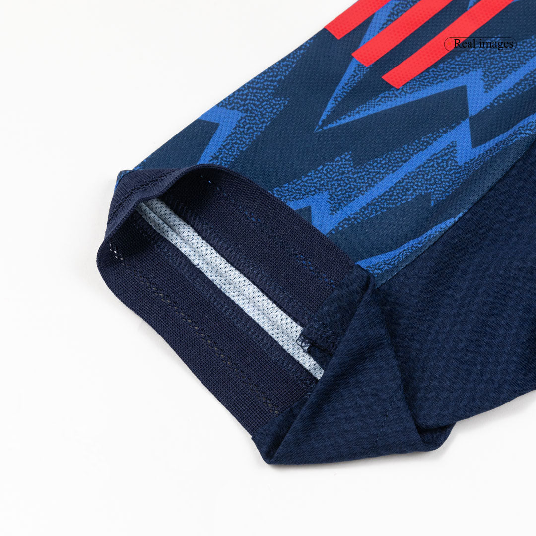 Camiseta de fútbol visitante auténtica del Arsenal ØDEGAARD #8 2025/26 Azul