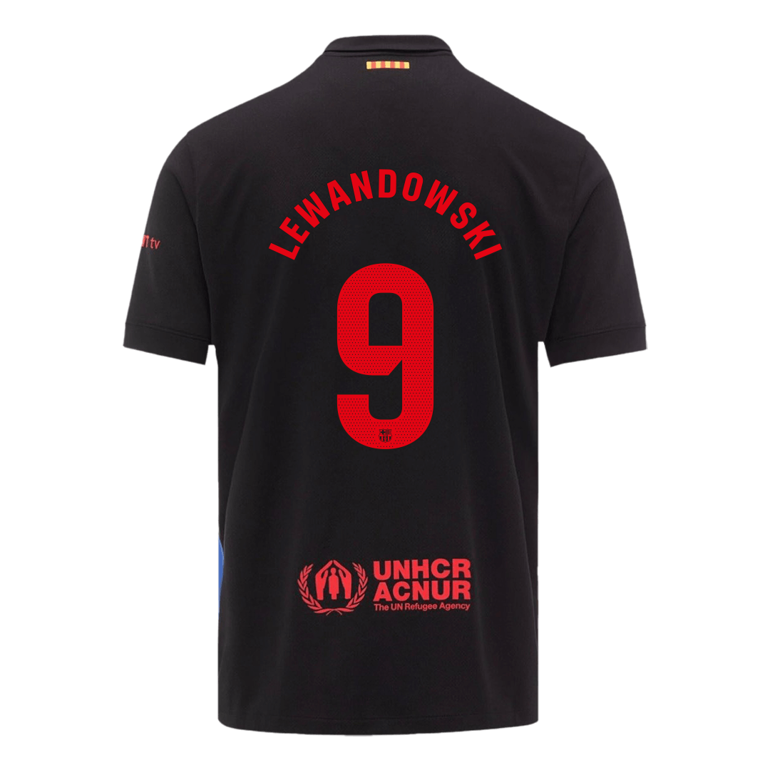 Camiseta de visitante del Barcelona LEWANDOWSKI #9 2024/25