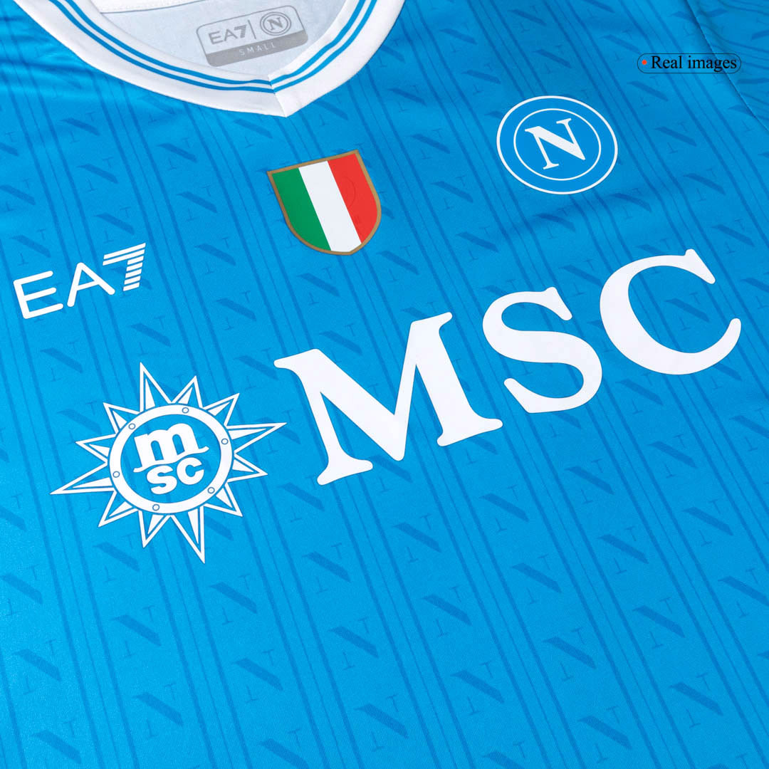 Camiseta de fútbol local LUKAKU #9 Napoli 2025/26 Azul
