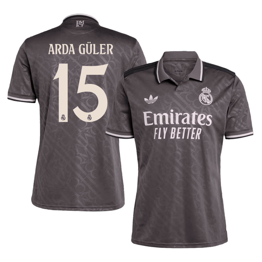 Camiseta de fútbol de tercera equipación del Real Madrid ARDA GÜLER #15 - Súper (talla grande)