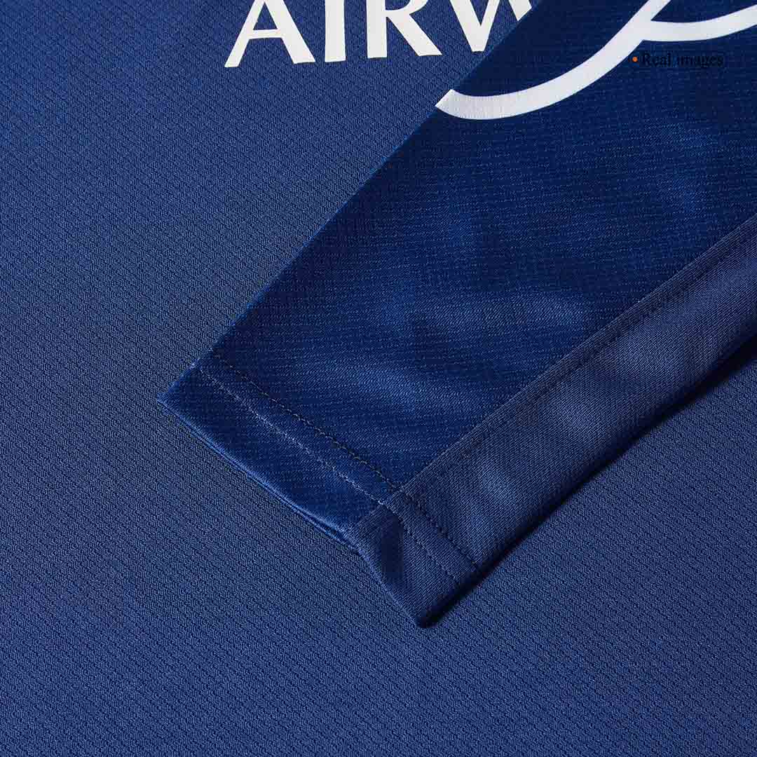 Camiseta de fútbol de manga larga de visitante del PSG 2024/25, color azul marino