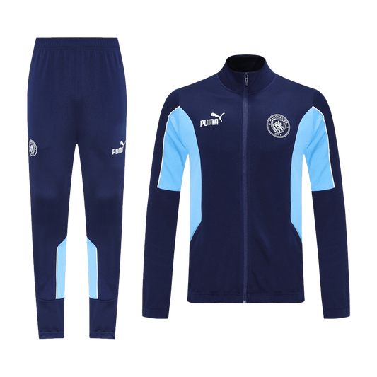 Chaqueta de entrenamiento del Manchester City 25/26 (Chaqueta + Pantalón), Azul Marino