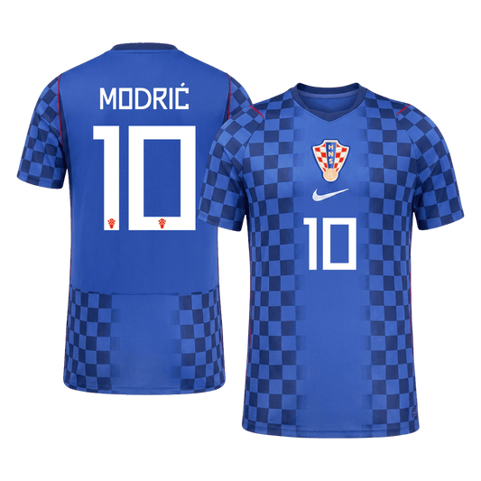 Auténtica camiseta de visitante de MODRIC #10 de Croacia 2026