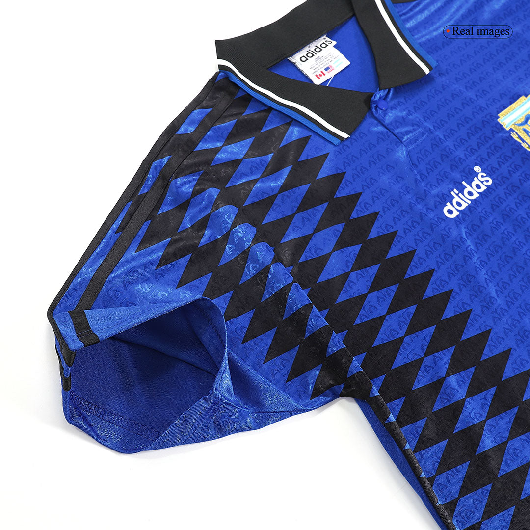 Camiseta de fútbol retro de visitante de Argentina n.° 10 de 1994