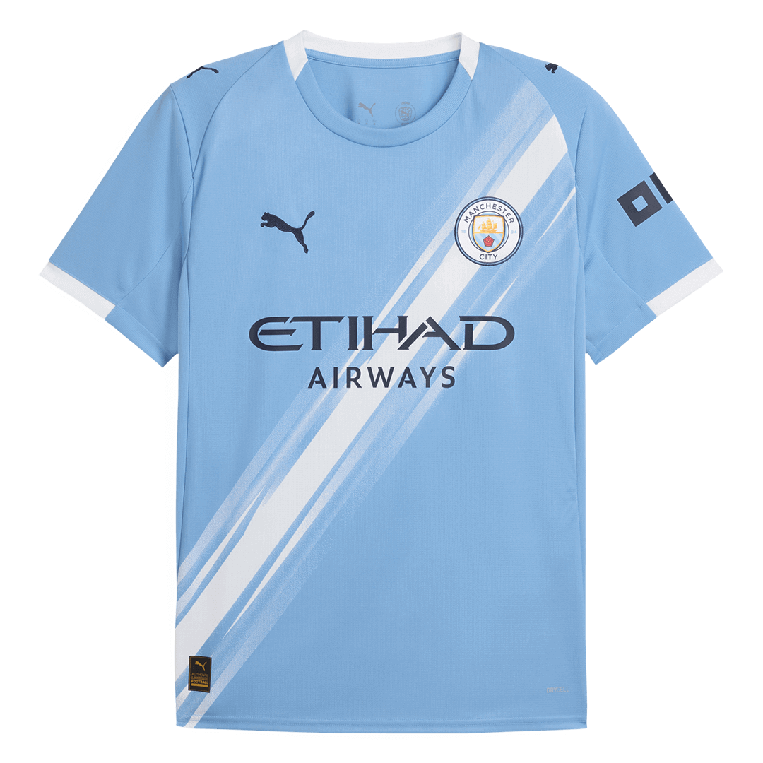Camiseta local de fútbol RODRIGO #16 del Manchester City 2025/26 Azul - Mundial de Clubes