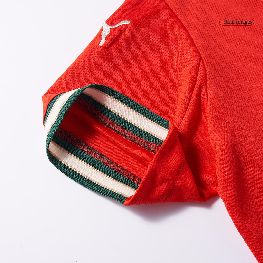 Camiseta de fútbol local de Portugal RONALDO #7 para mujer 2025, roja
