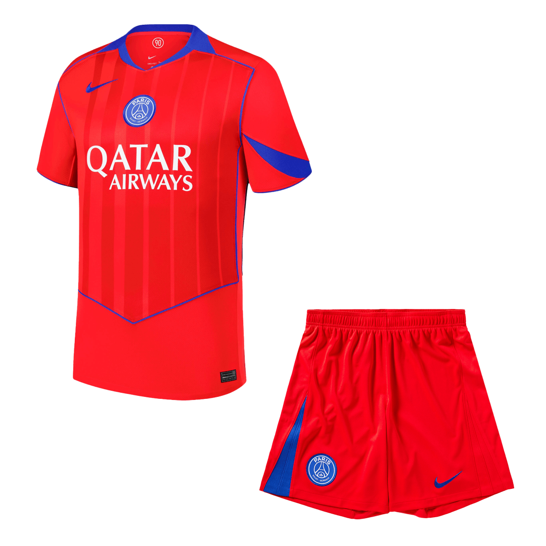 Kit de fútbol visitante del PSG (camiseta y pantalón corto) 2025/26