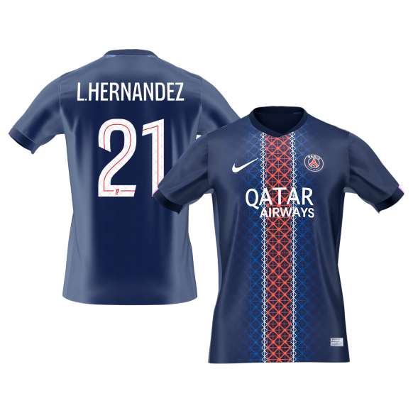 Camiseta de fútbol local del PSG L.HERNANDEZ #21 2025/26