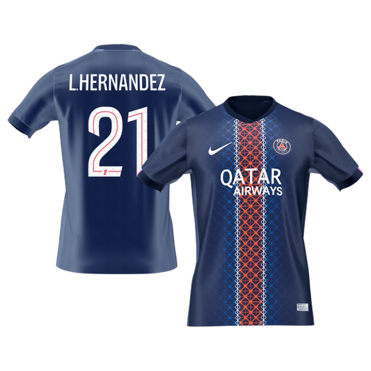 Camiseta de fútbol local del PSG L.HERNANDEZ #21 2025/26