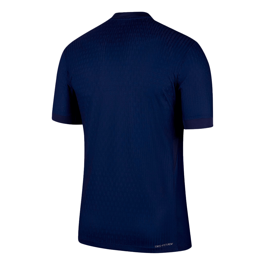 Camiseta de fútbol local auténtica del PSG 2025/26 azul marino